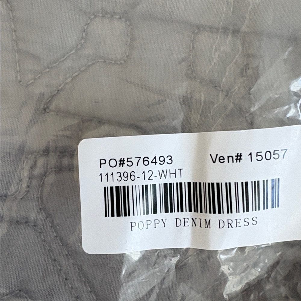 SUNDANCE Catalog NWT ‘Poppy’ Denim Jean Midi Belted Dress in White Size 12 - Picture 5 of 13